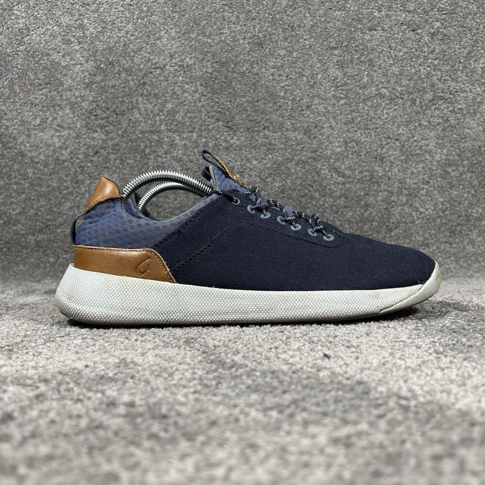 Olukai Nanea Li 10485-TFVI Mens Size 9.5 Navy Blue Casual Beach Shoes Used